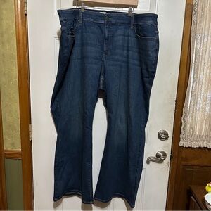 Lane Bryant 30/32 High Rise Curvy Fit Boot Cut Blue Jeans Dark Wash